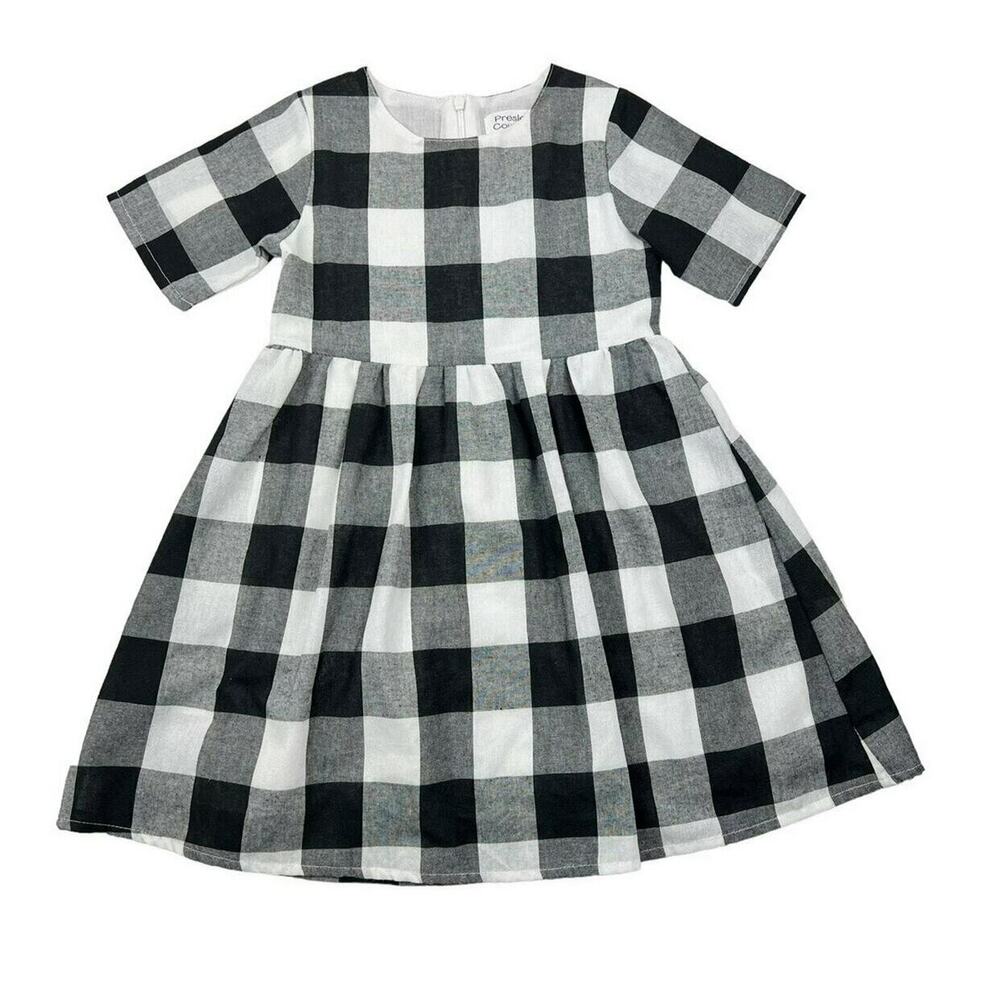 Presley Couture Black Gingham Dress